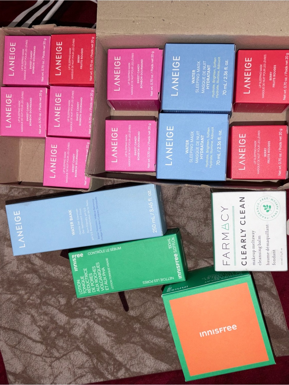 LANEIGE Pink and Blue Skincare Box Set